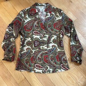 Silk Paisley Blouse